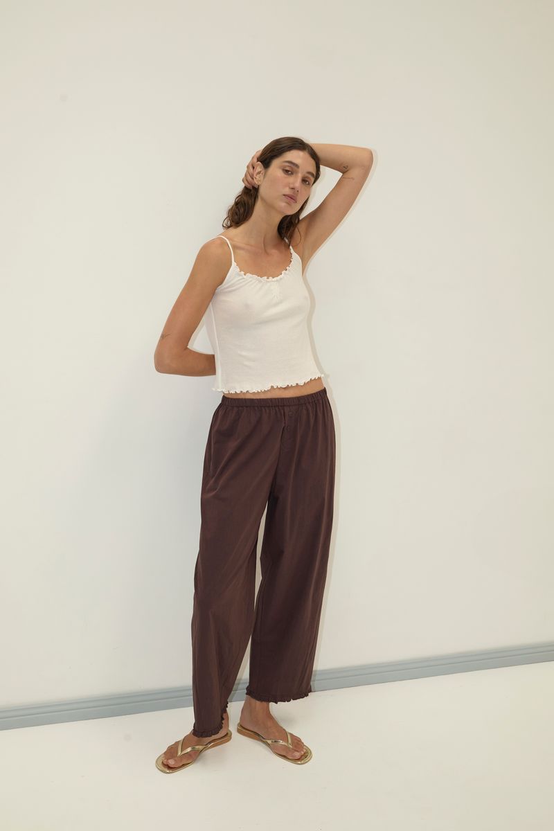 Flounce Pant | Umber
