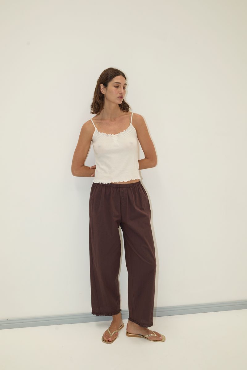 Flounce Pant | Umber