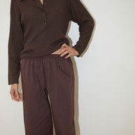 Flounce Pant | Umber