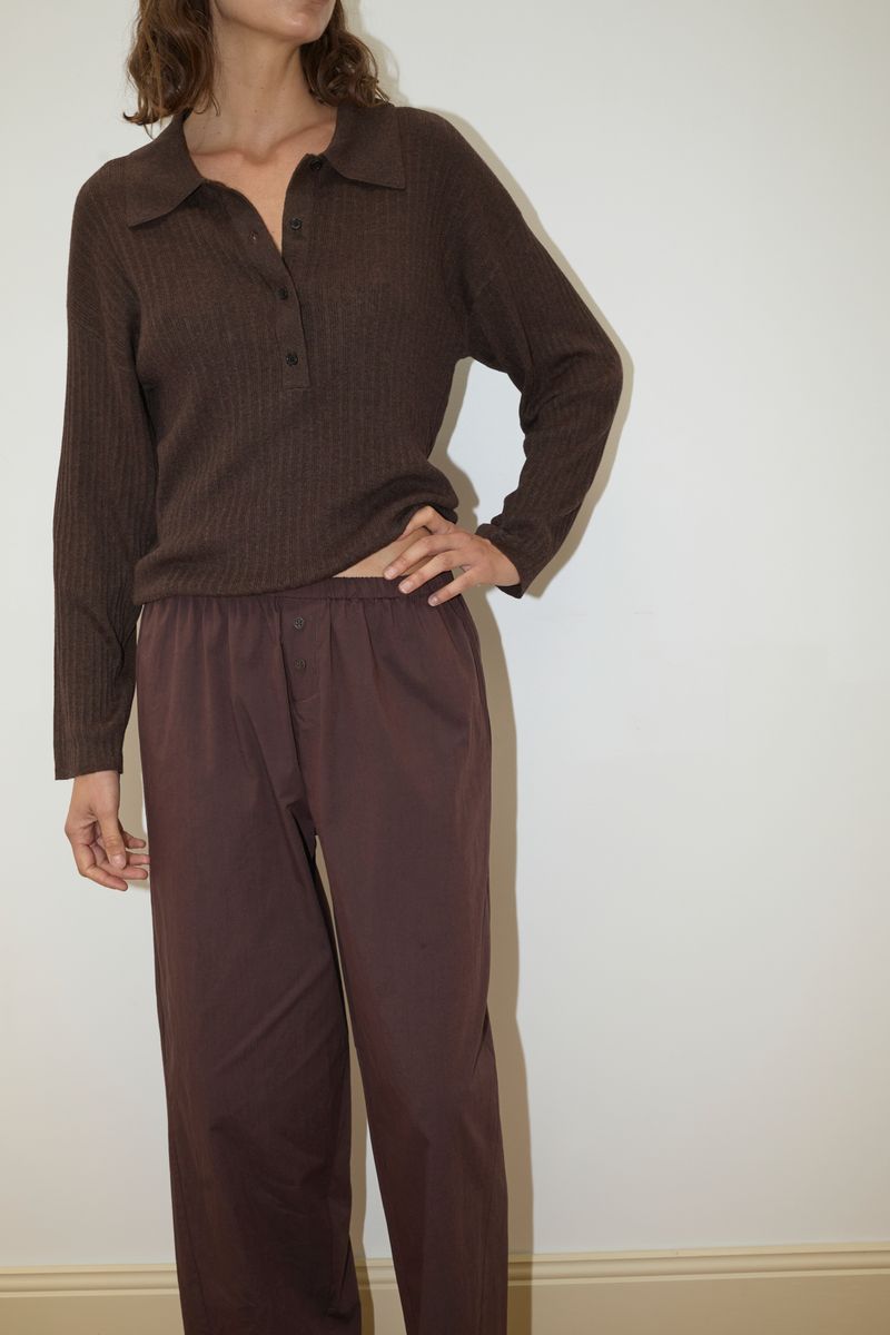 Flounce Pant | Umber