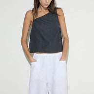 Deiji Studios Asymmetric Tie Top Ink