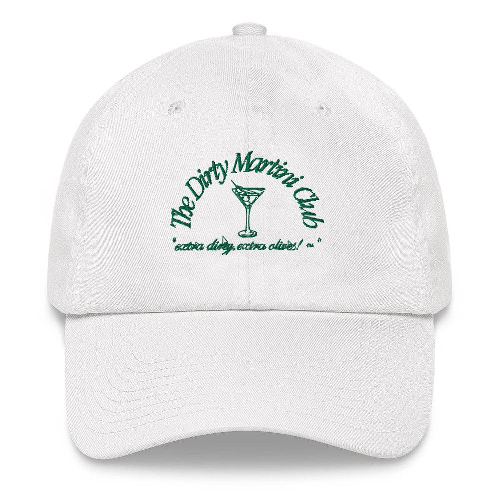 Dirty Martini Club White Dad Hat 