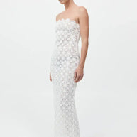 St. Agni Doily Column Dress White