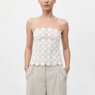 St. Agni Doily Top White