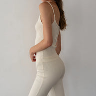 The Rib Spaghetti Tank | Cream