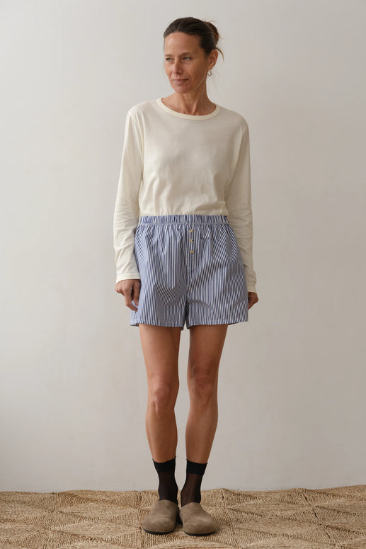 The Stripe Pop Boxer | Navy Stripe