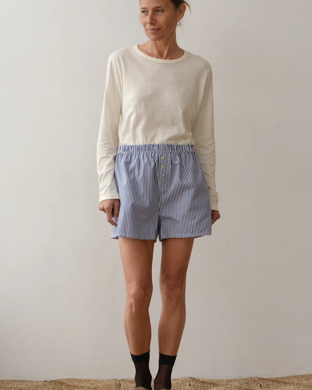 The Stripe Pop Boxer | Navy Stripe