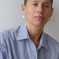 The Stripe Pop Shirt | Navy