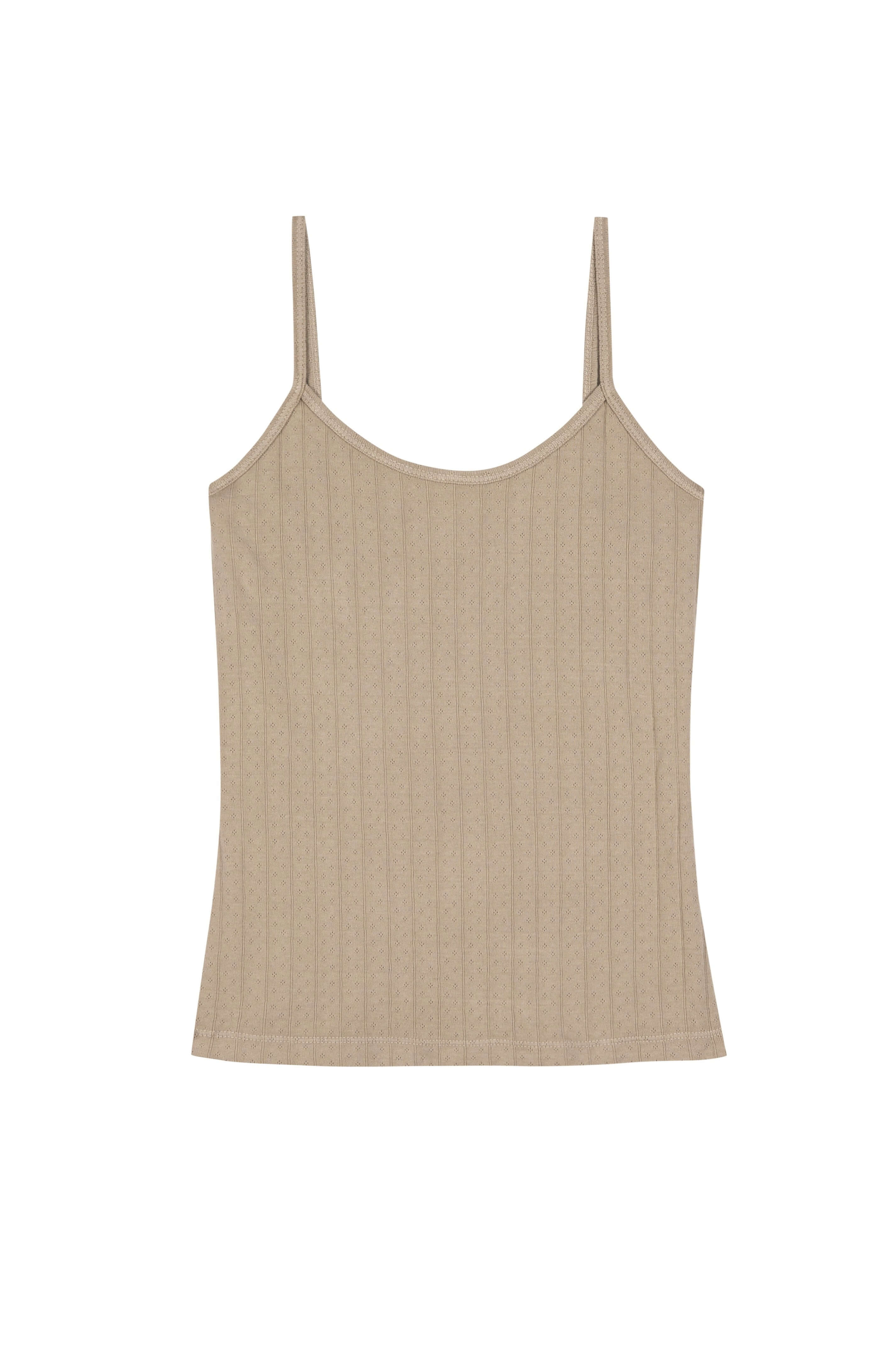 The Pointelle Cami Tank | Shitake