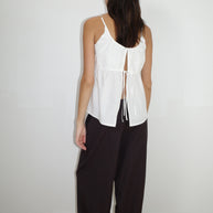 Deiji Studios Double Tie Top White