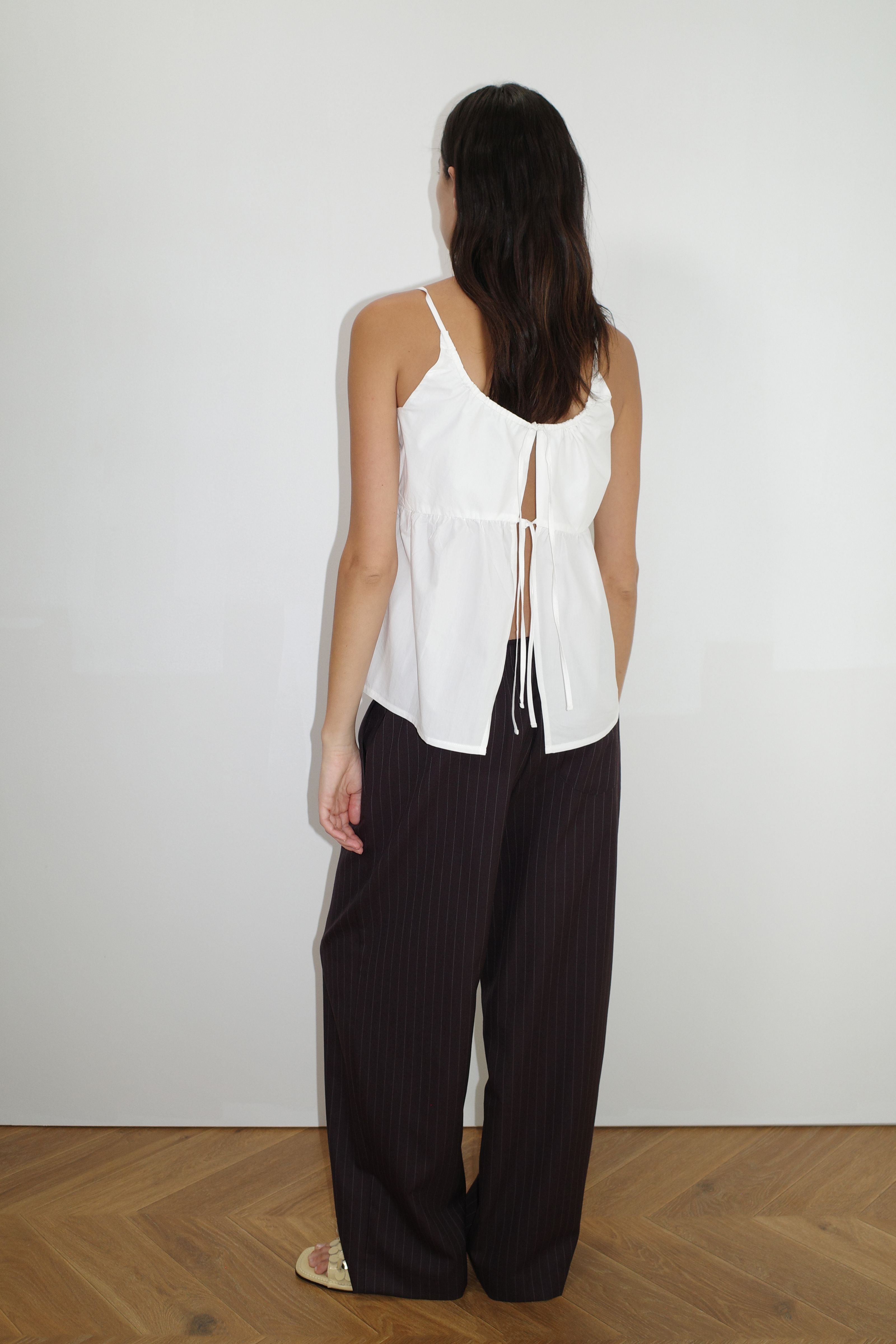 Deiji Studios Double Tie Top White