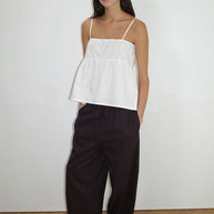 Deiji Studios Double Tie Top White