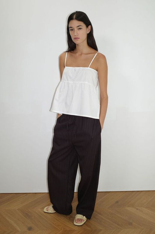 Deiji Studios Double Tie Top White