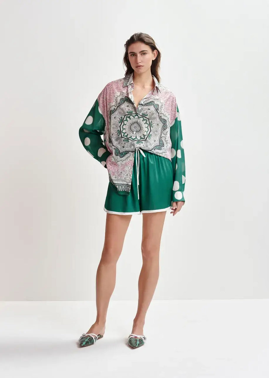 Drawstring Shorts | Dark Green