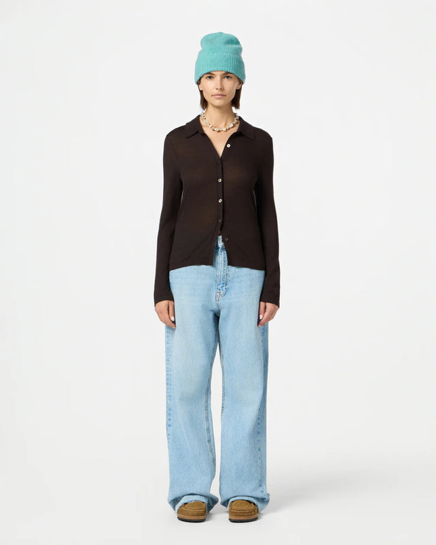 Elle Shirt | Burnt Cocoa