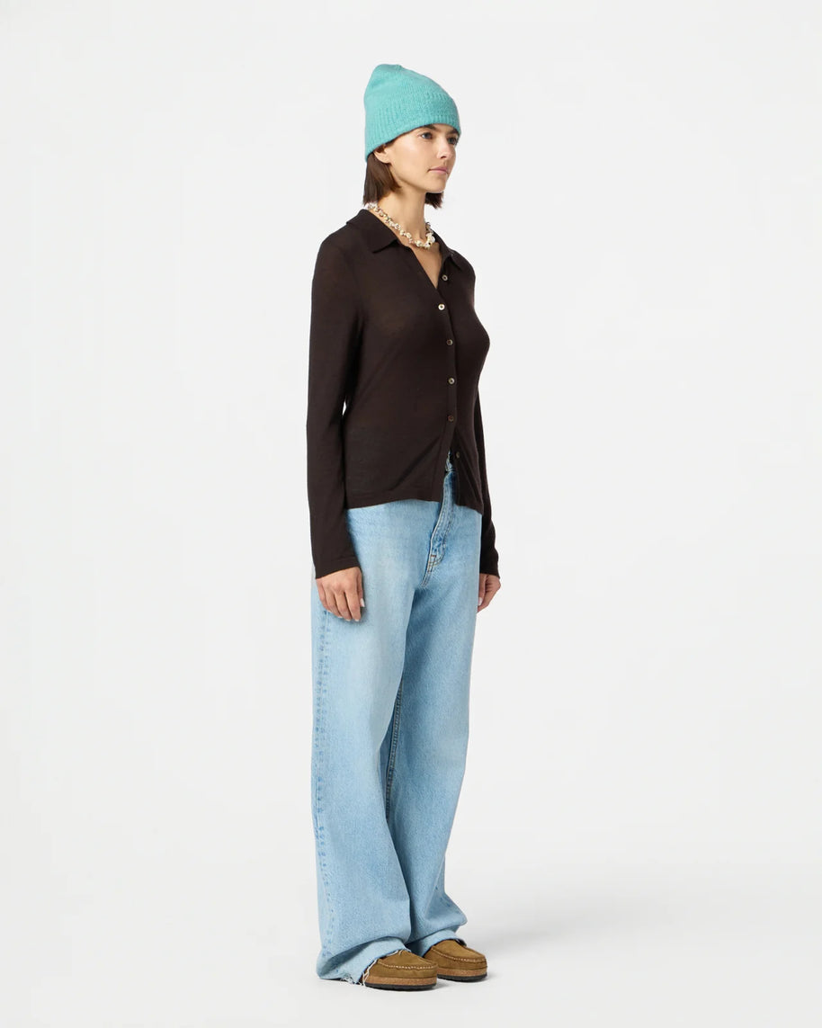 Elle Shirt | Burnt Cocoa