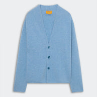 Guest in Residence Cashmere Everywhere Cardigan in Heather Blue 