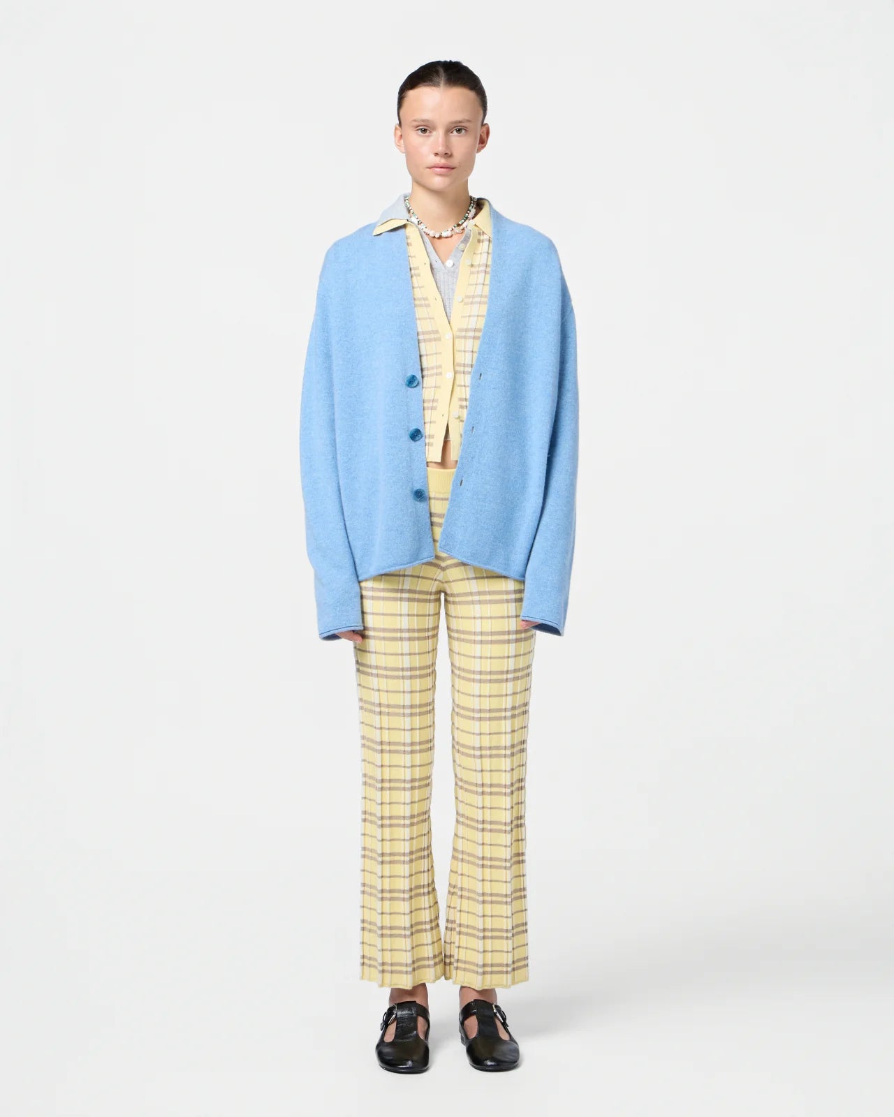 Guest in Residence Cashmere Everywhere Cardigan in Heather Blue 