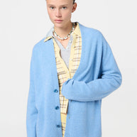 Guest in Residence Cashmere Everywhere Cardigan in Heather Blue 