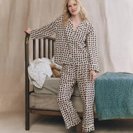 The Pajama Shirt Cream Horse Medallion