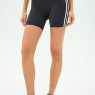 Splits59 Ella High Waist Airweight Graphite and White Shorts 