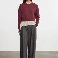 Chunky Cotton Cashmere Sweater | Sanguine