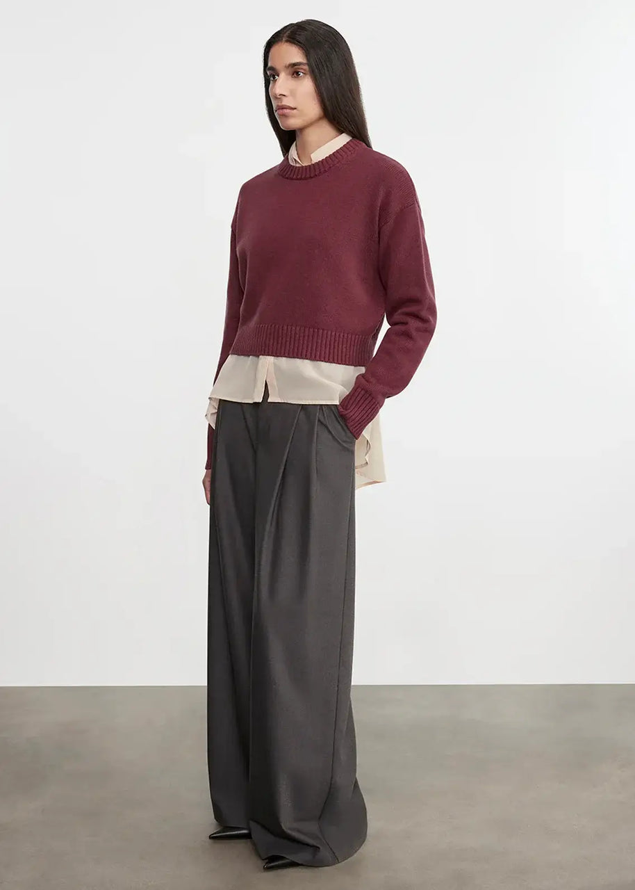 Chunky Cotton Cashmere Sweater | Sanguine