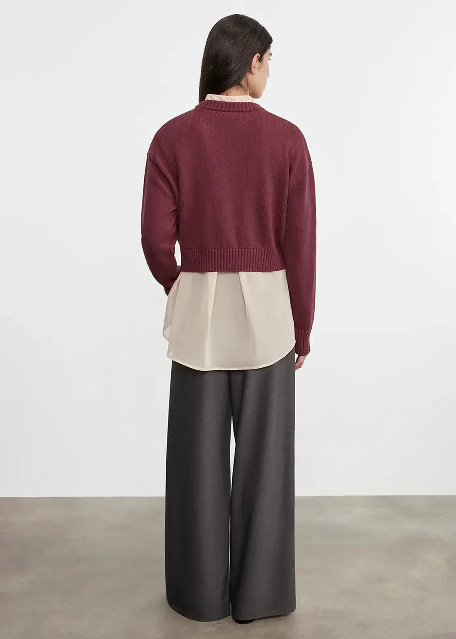 Chunky Cotton Cashmere Sweater | Sanguine