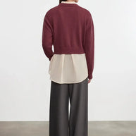 Chunky Cotton Cashmere Sweater | Sanguine
