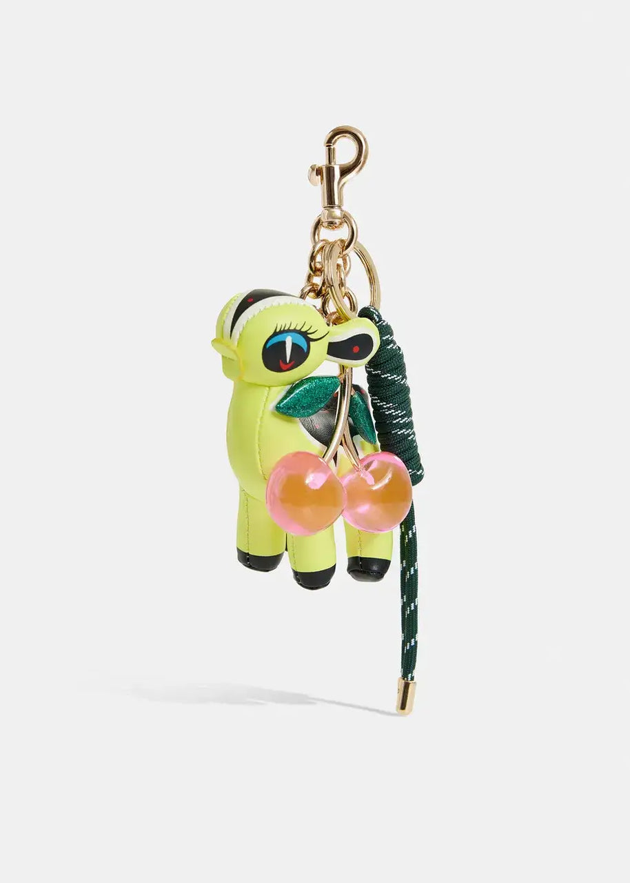 Essentiel Antwerp Bambi and Cherry Bag Charm Keychain