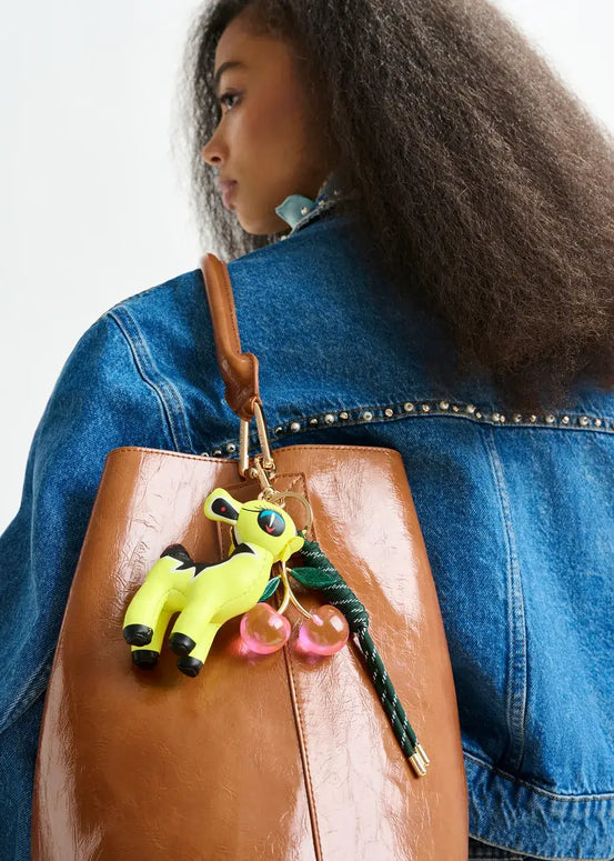 Essentiel Antwerp Bambi and Cherry Bag Charm Keychain