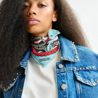 Blue Cropped Denim Jacket | Pearl and Stud