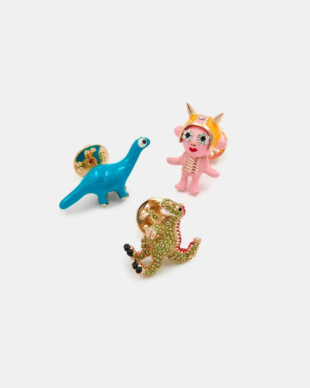 Essentiel Antwerp Enamel and Rhinestone Pins 