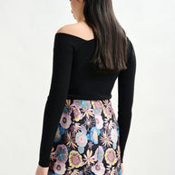 Asymmetrical Rib Knitted Sweater