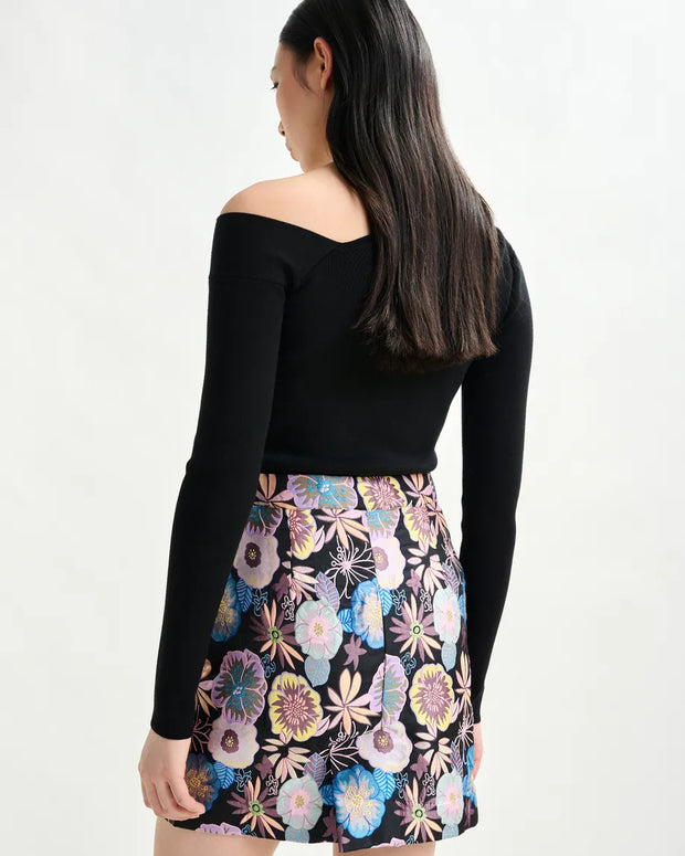 Asymmetrical Rib Knitted Sweater