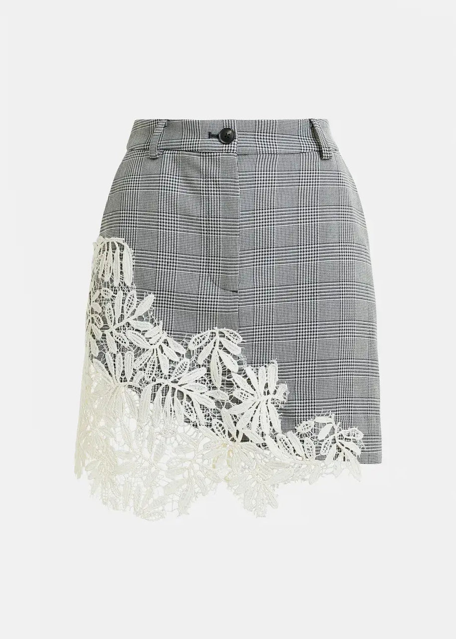 Lace Appliqué Skirt