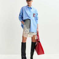 Lace Appliqué Skirt