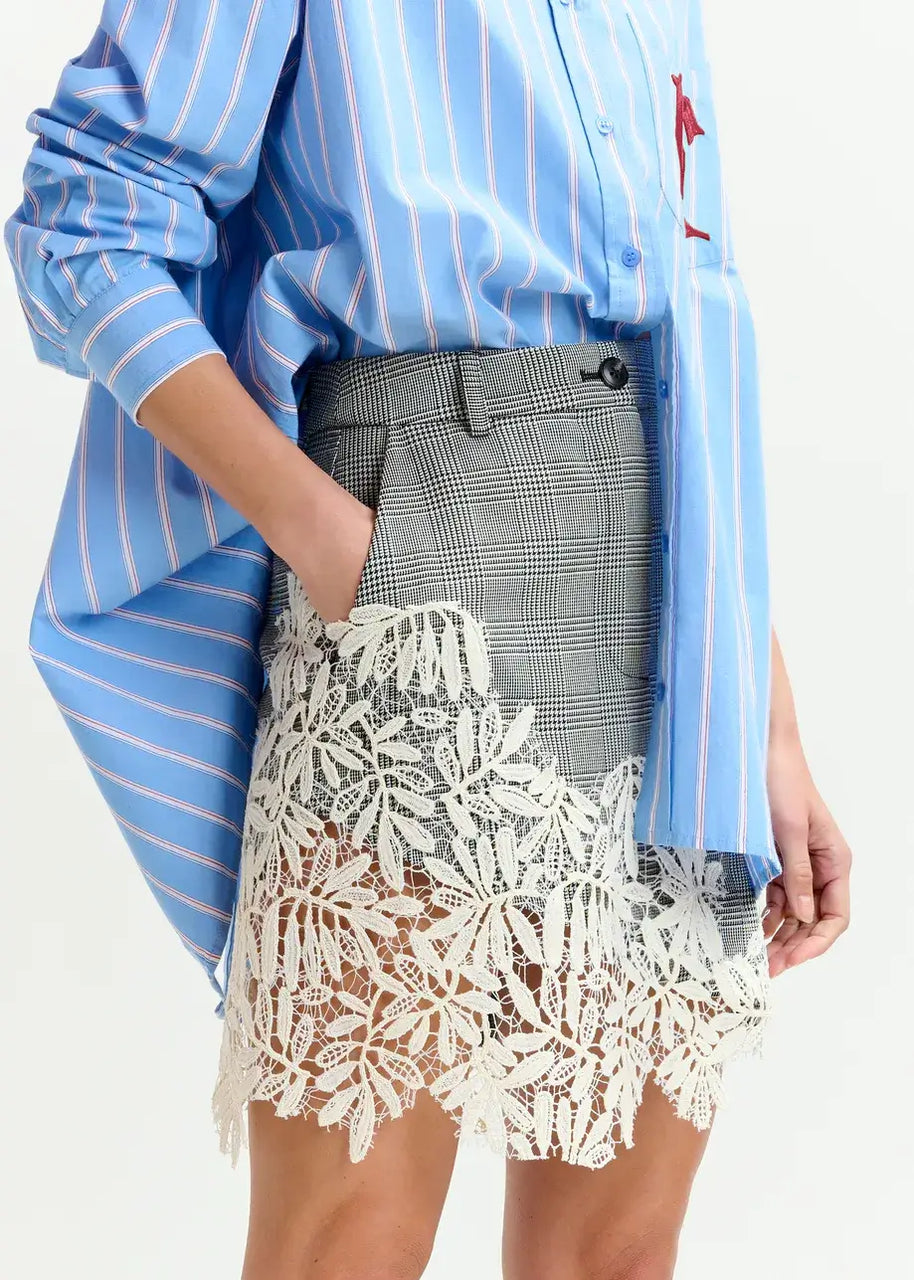 Lace Appliqué Skirt