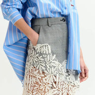 Lace Appliqué Skirt