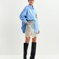 Lace Appliqué Skirt