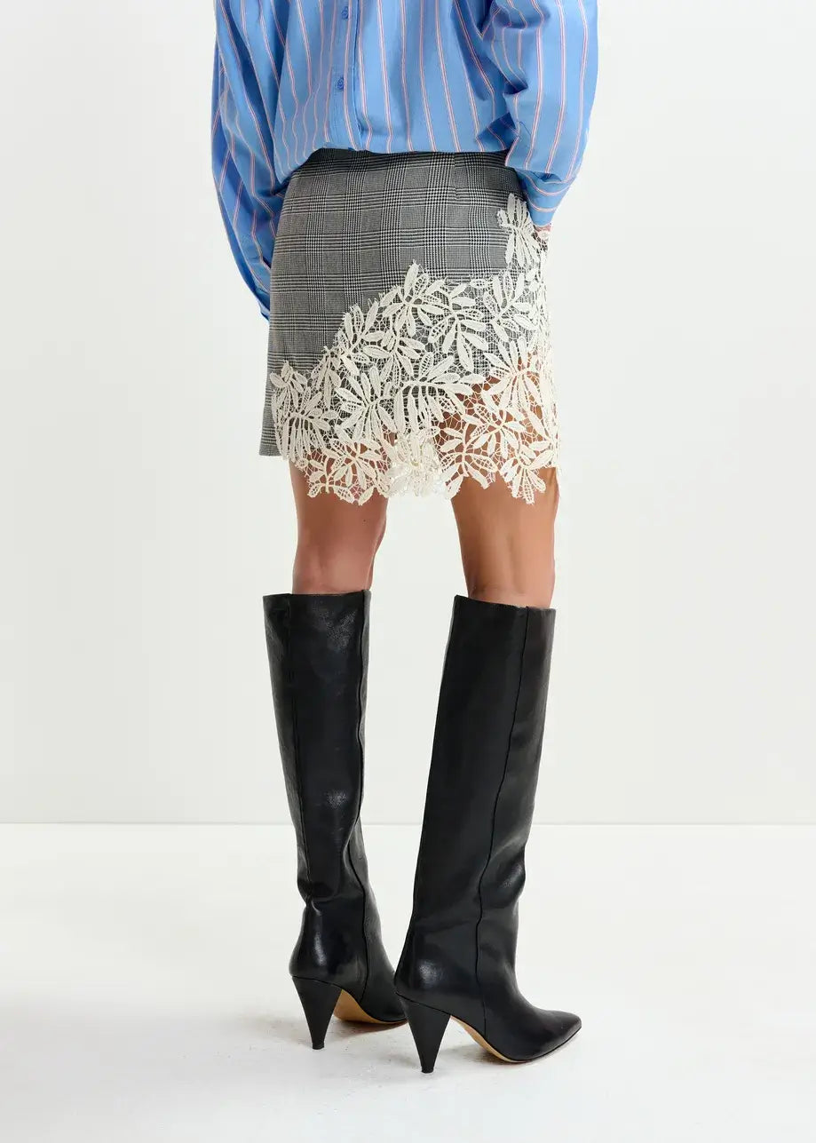 Lace Appliqué Skirt