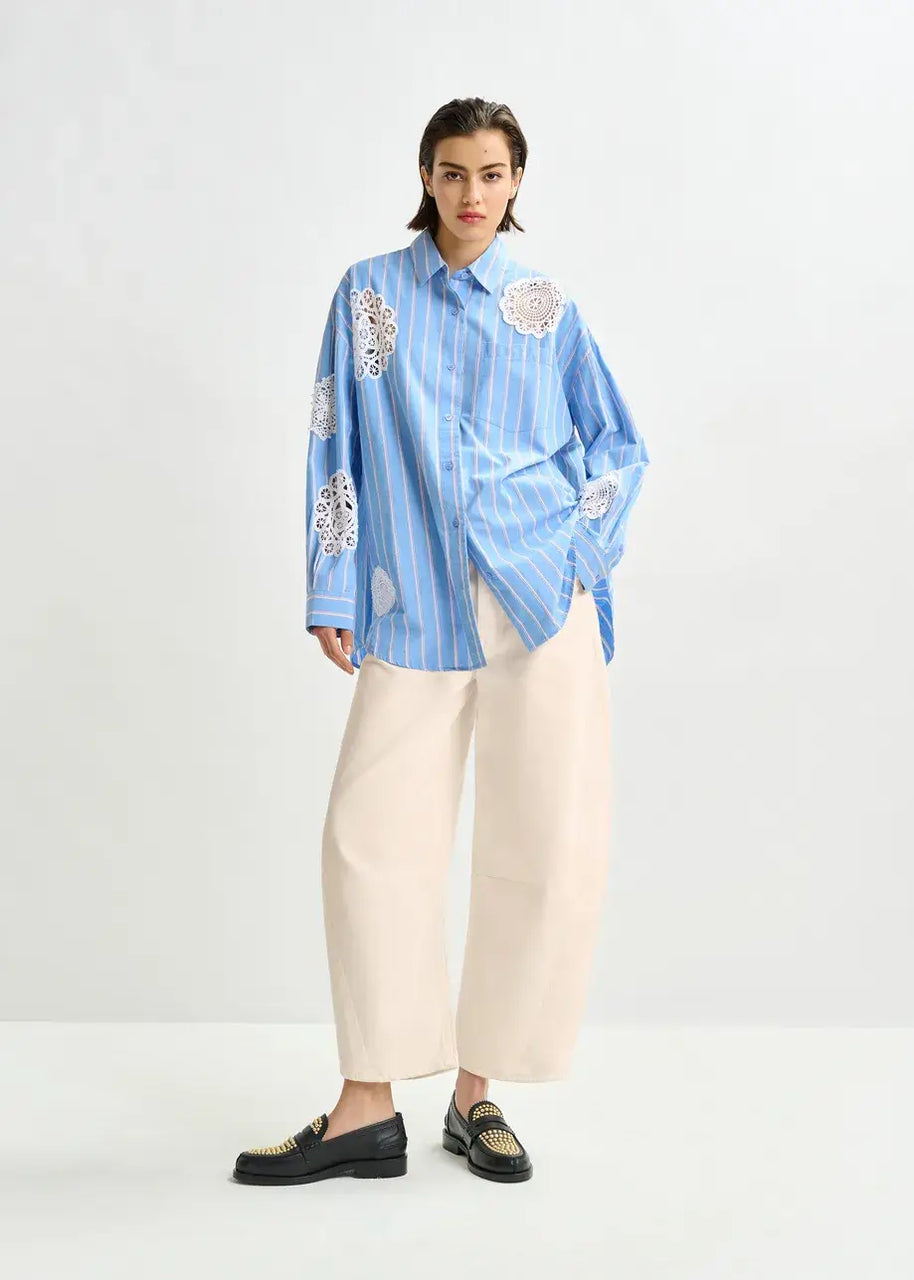 Lace Applique Shirt