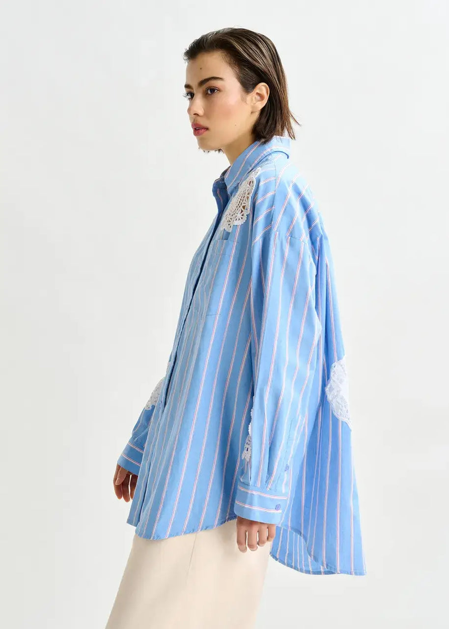 Lace Applique Shirt