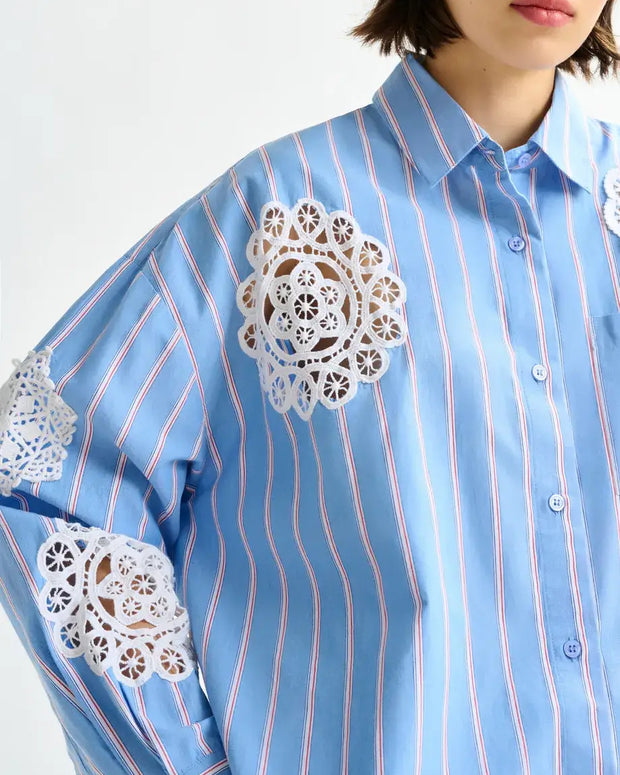 Lace Applique Shirt