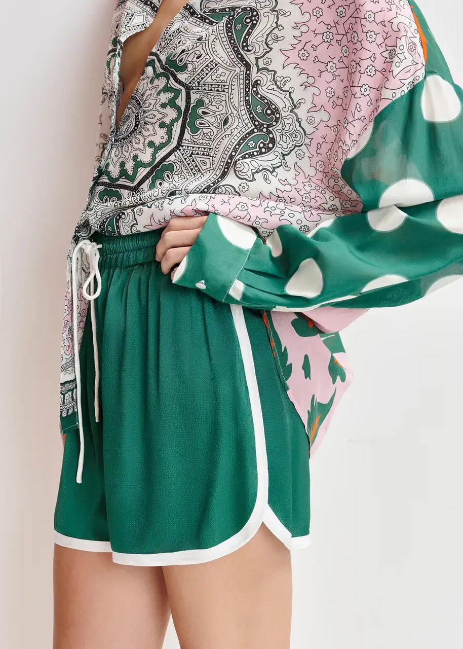 Drawstring Shorts | Dark Green