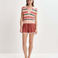 Drawstring Shorts | Rust