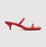 St. Agni Fine Strap Kitten Heel Red