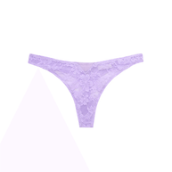 Fleur du Mal Le Stretch Lace Thong Light Lilac