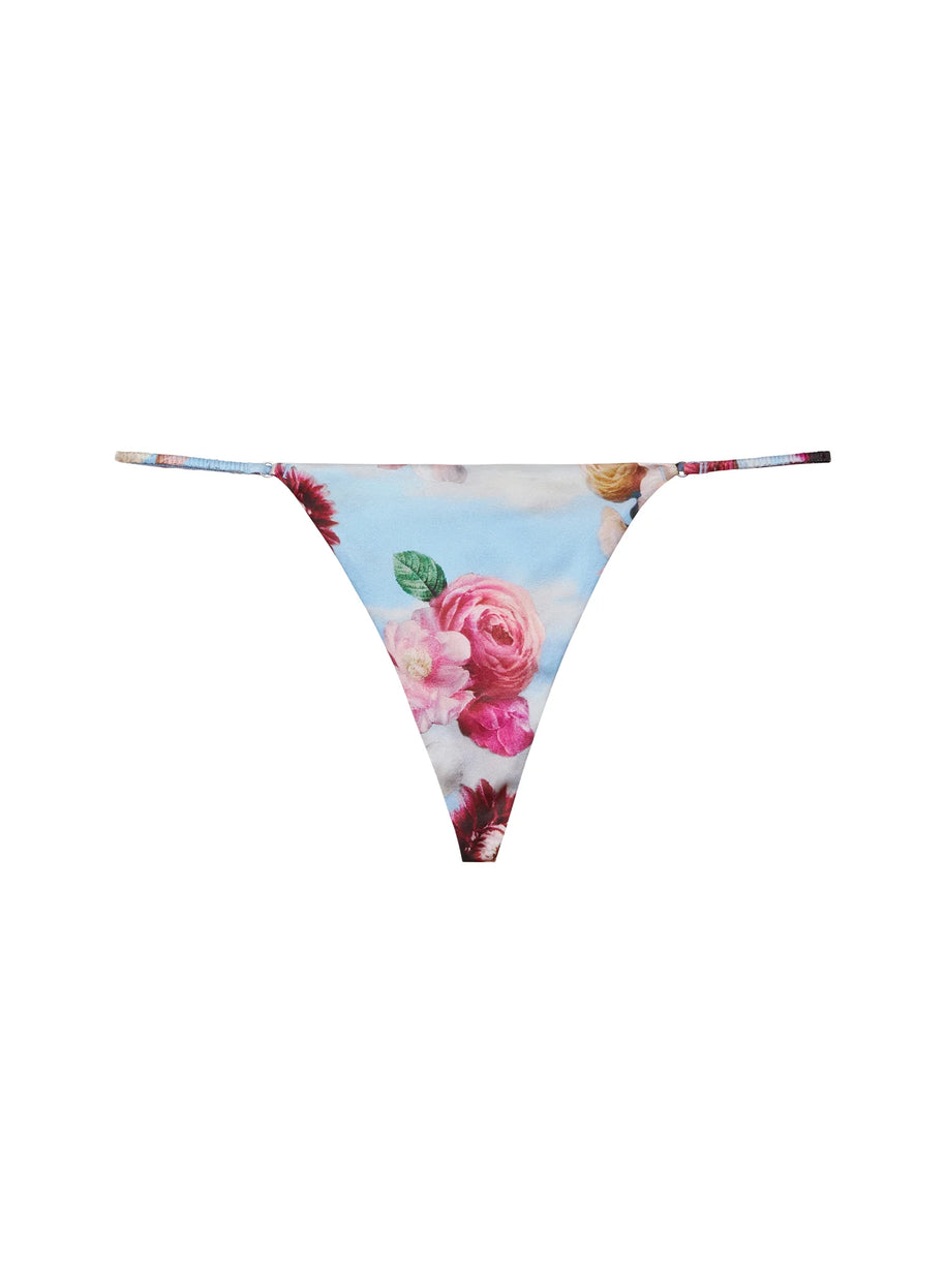 Fleur du Mal Dreamy of Fleur Luxe V String Thong