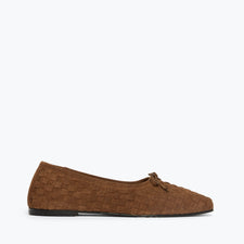 Freda Salvador Jada Ballet Flat Suede Brown 